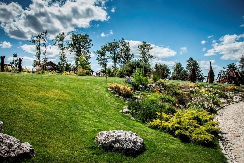 Ogród i atrakcje background